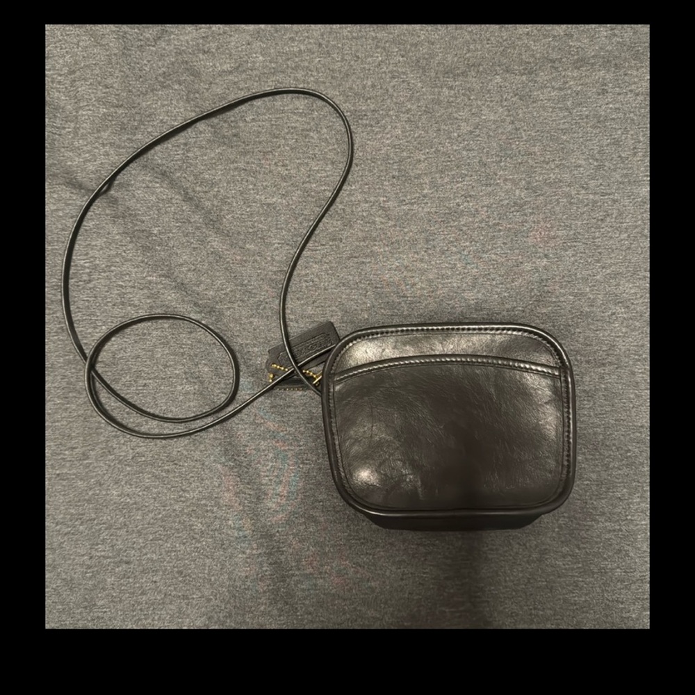 Coach vintage mini Hadley  black leather crossbody - Picture 9 of 12